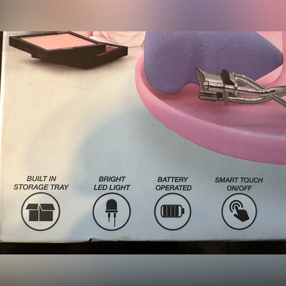 New in Box- Lighted Pink Vanity Mirror with storage tray. - Picture 6 of 8